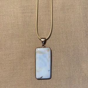 Blue stone necklace